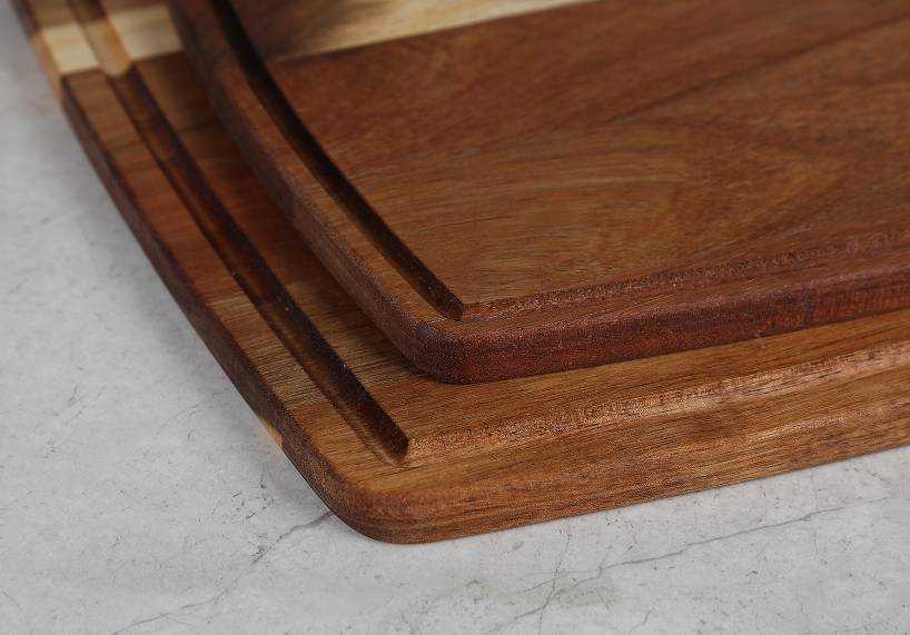 KKCアカシア製カッティングボード 木製 まな板 プレート おしゃれ S、M2サイズ