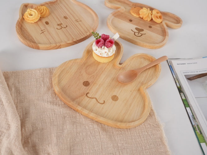 自社製新開発トレイ キッズ用品 プレゼント用 可愛い動物トレーウサギちゃん ラバー材