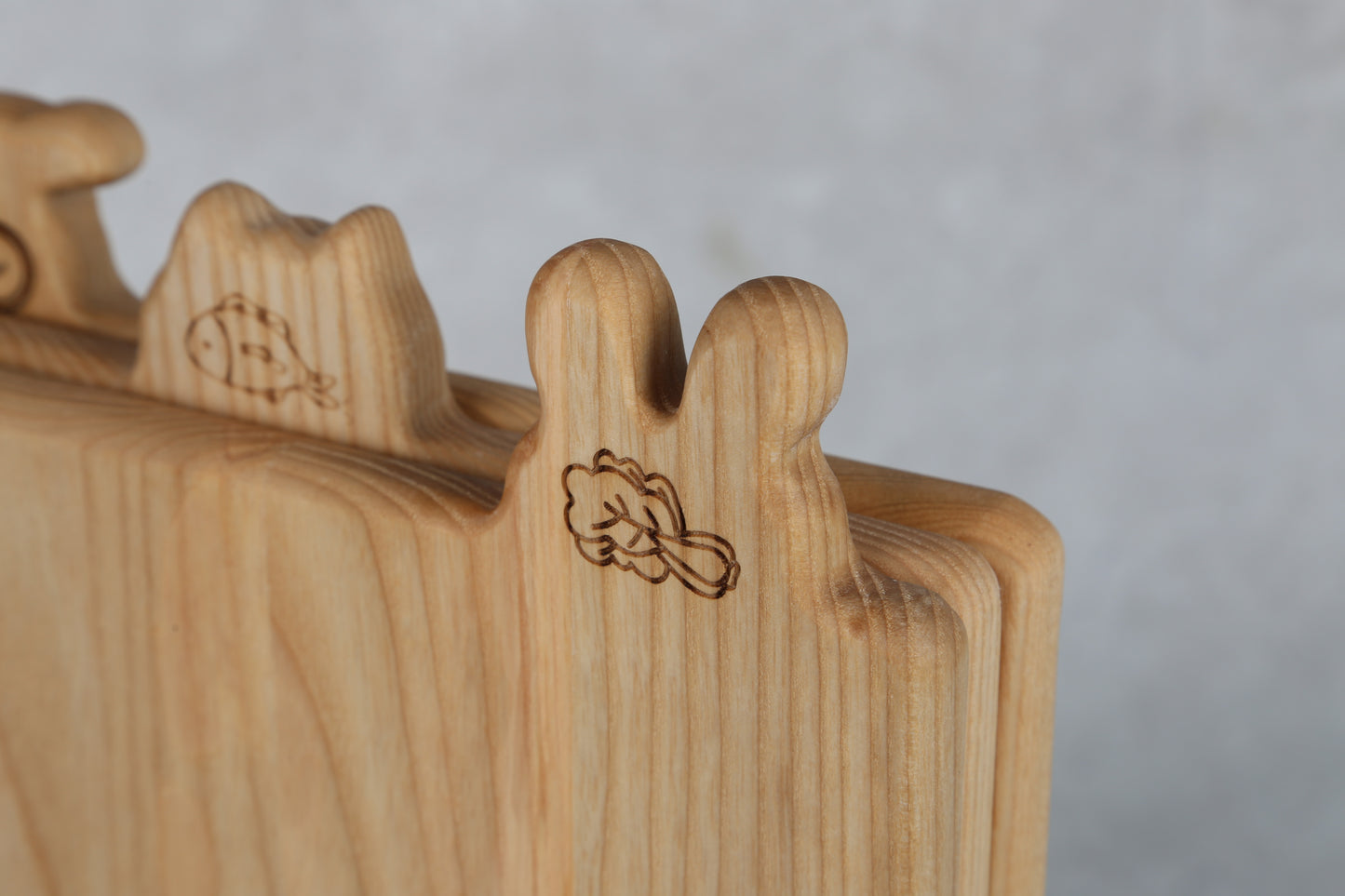 KKCカッティングボード 可愛い動物キャラクター三枚セット 食材毎に切り分け