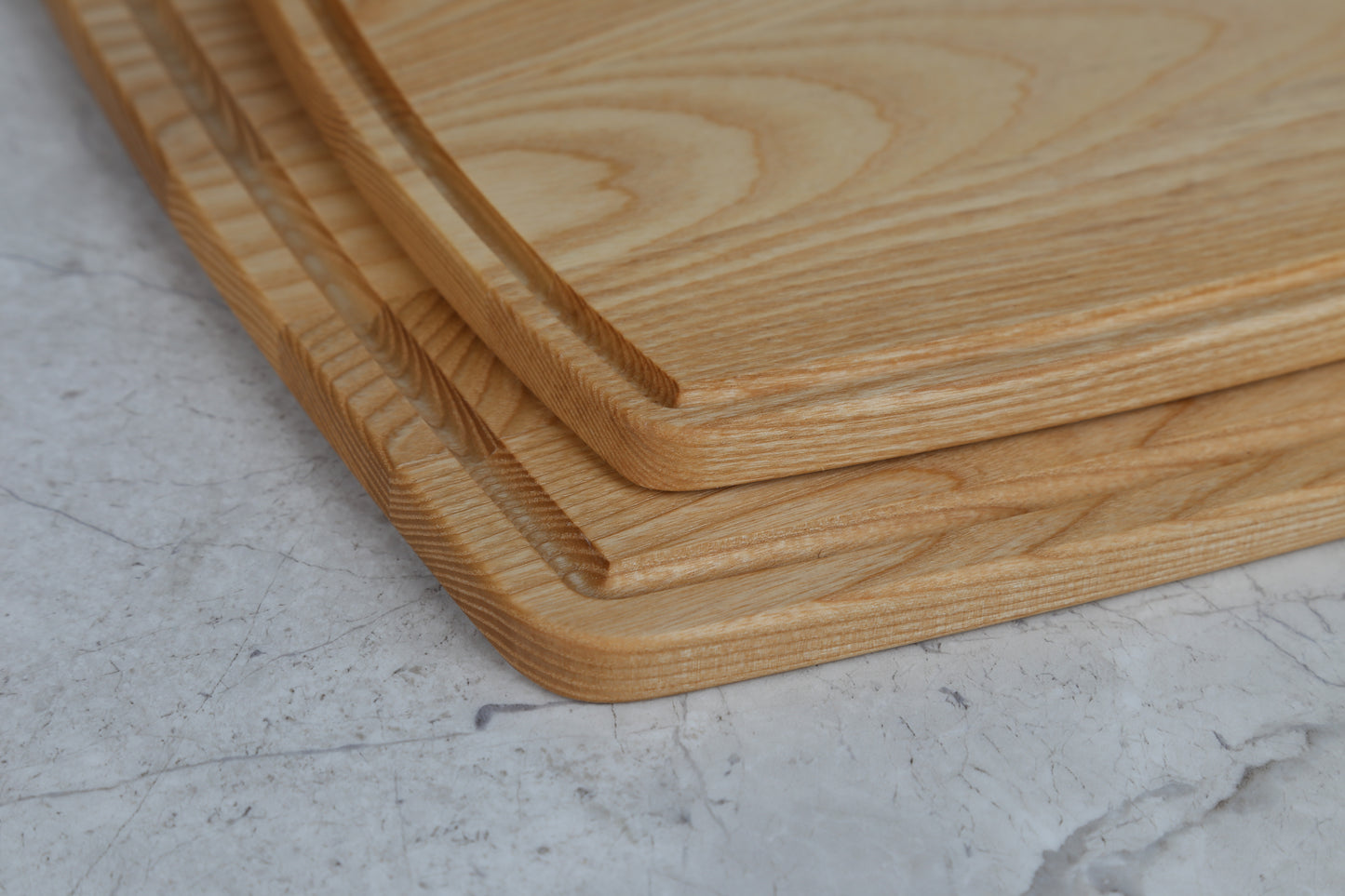 KKCアッシュ材カッティングボード 木製 まな板 プレート おしゃれ S、M2サイズ