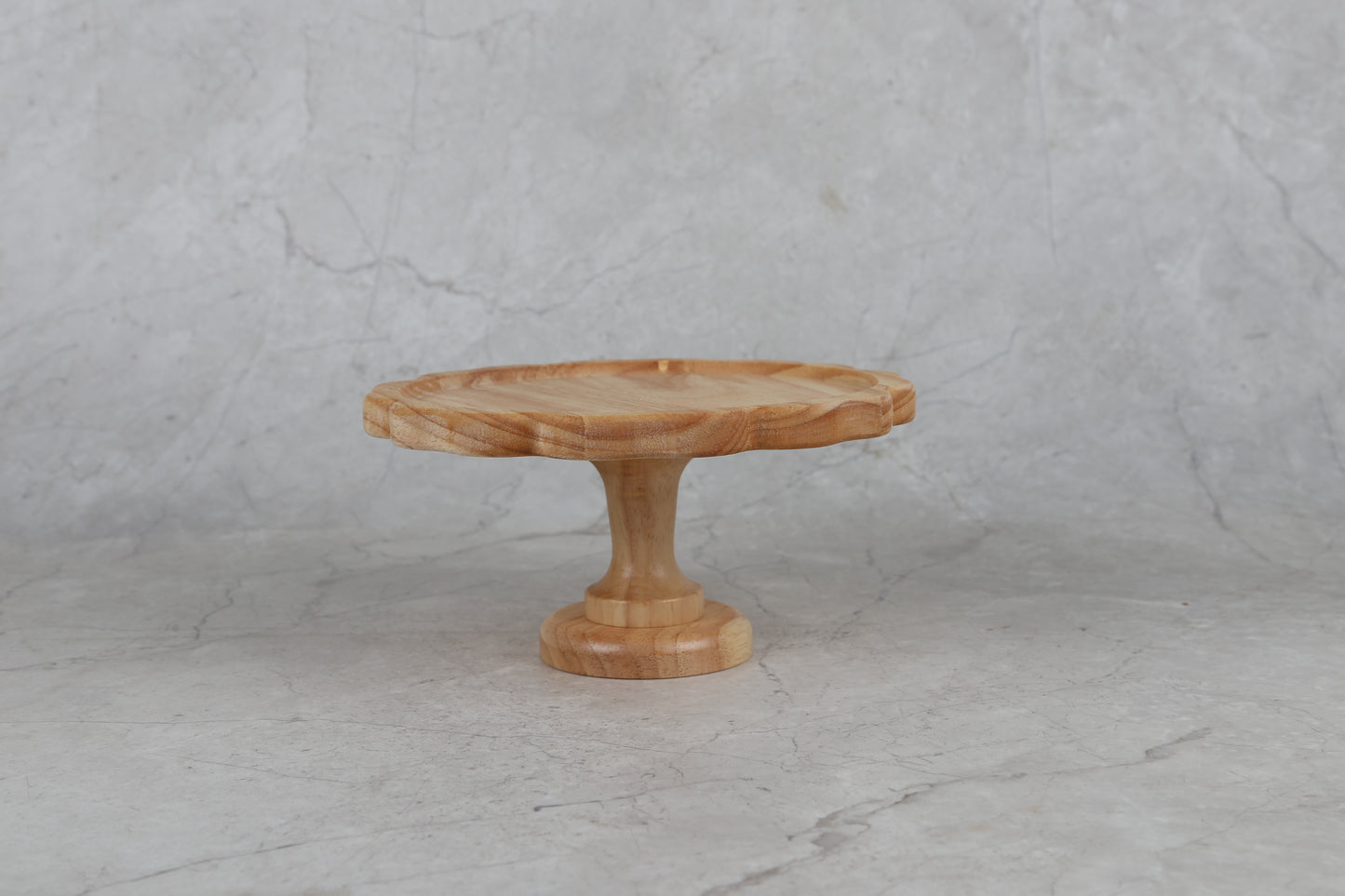 木製ケーキスタンド ラバー材