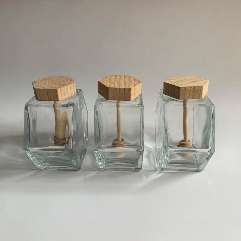 六角形ハチミツ保存容器 380ml